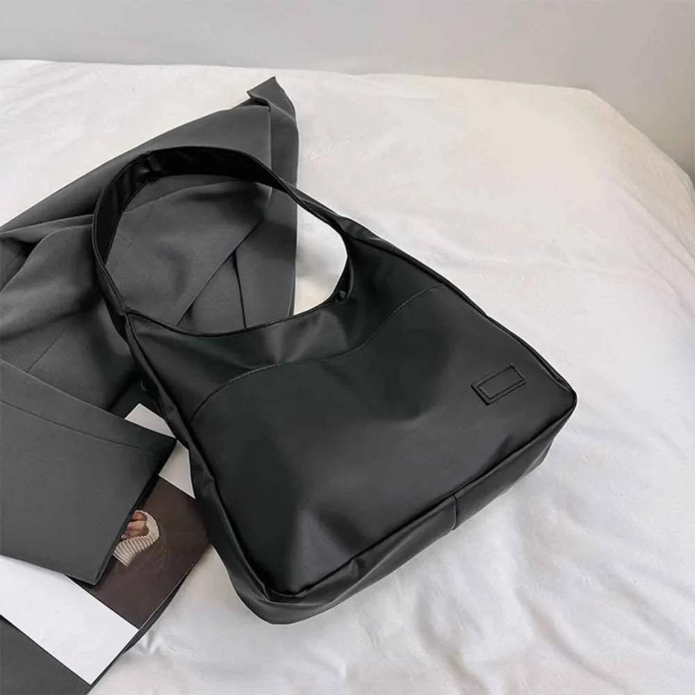 Fashionable and Minimalist Retro Shoulder Bag, Handbag, Casual Commuting Trend, Large Capacity Tote Bag-zmt