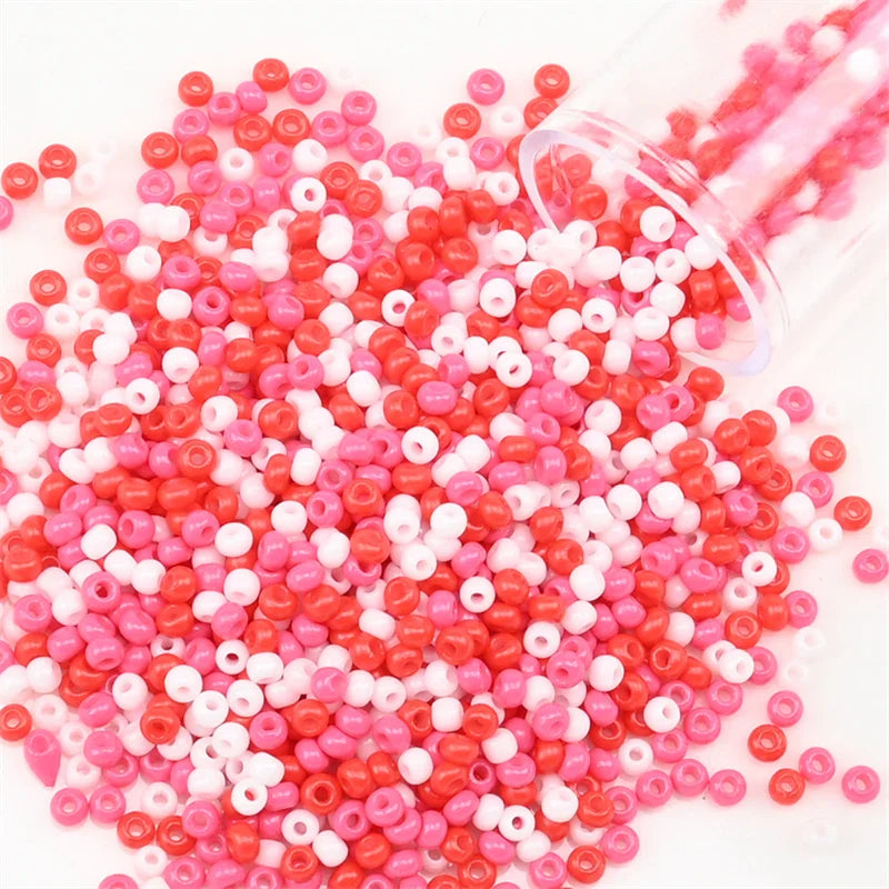 12Grams/Tube 2mm Metallic Seed Beads Japanese Round Glass Seedbeads For DIY Needlework Dress Adornment Sewing 1200pcs