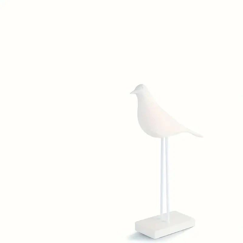 Nordic Resin Bird Statue – Modern Black Decorative Sculpture