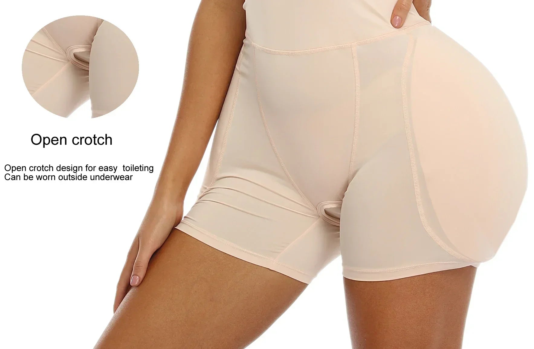 Sponge Padded Women Butt Hip Up Padded Enhancer Crossdresser Shorts High Waist Trainer Shaper Hip Pads Enhancer Booty Lifter