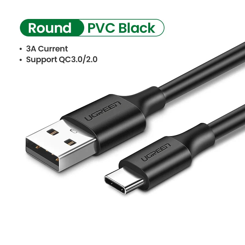 UGREEN USB C Cable 5Gbps USB3.0 A to USB C for iPad Pro Samsung Galaxy S24 for Switch M2 SSD NVME USB3.0 Super Speed Data Cable
