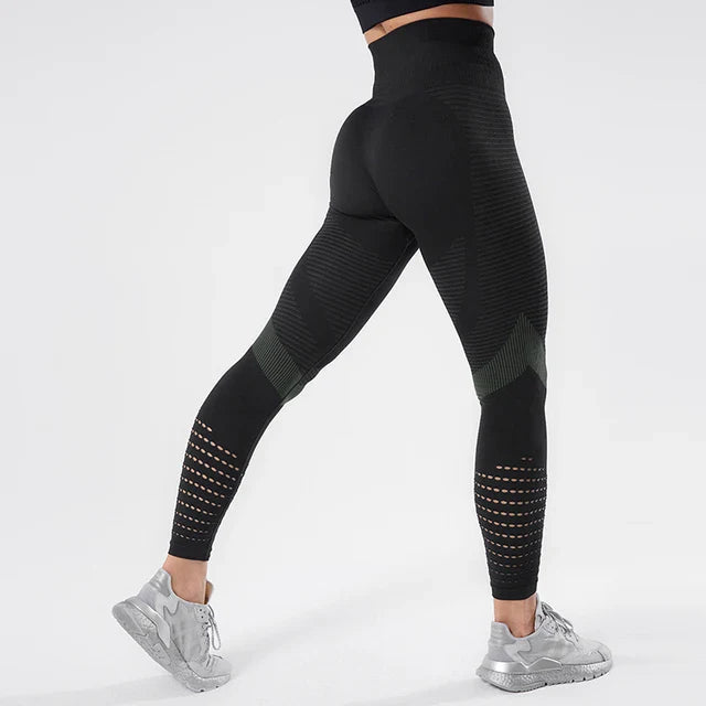 Fitness GYM Women Leggings Seamless Yoga Pants Hips Tight Peach High Waist Tights Leggings Breathable Feamle Workout Sportswear