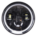7 inch Moto LED Headlight For Harley Bike With 4-1/2"4.5" LED Passing Lamps Fog Lights 7"Bracket Mounting Ring Motorcycle