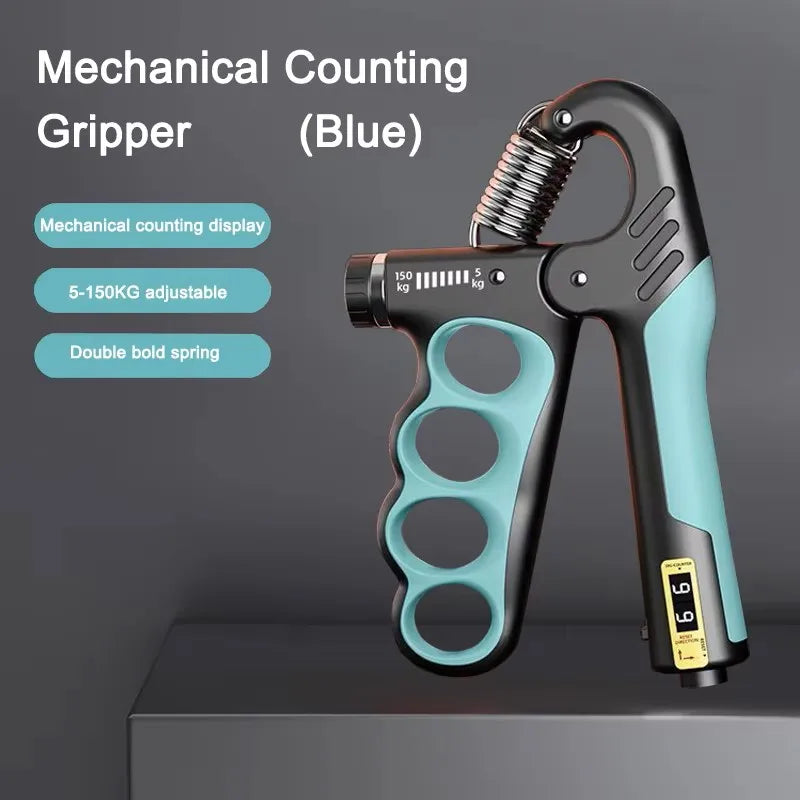 Adjustable Hand Gripper 5-100kg - Grip Strength Trainer for Gym Fitness Muscle Recovery Exercise
