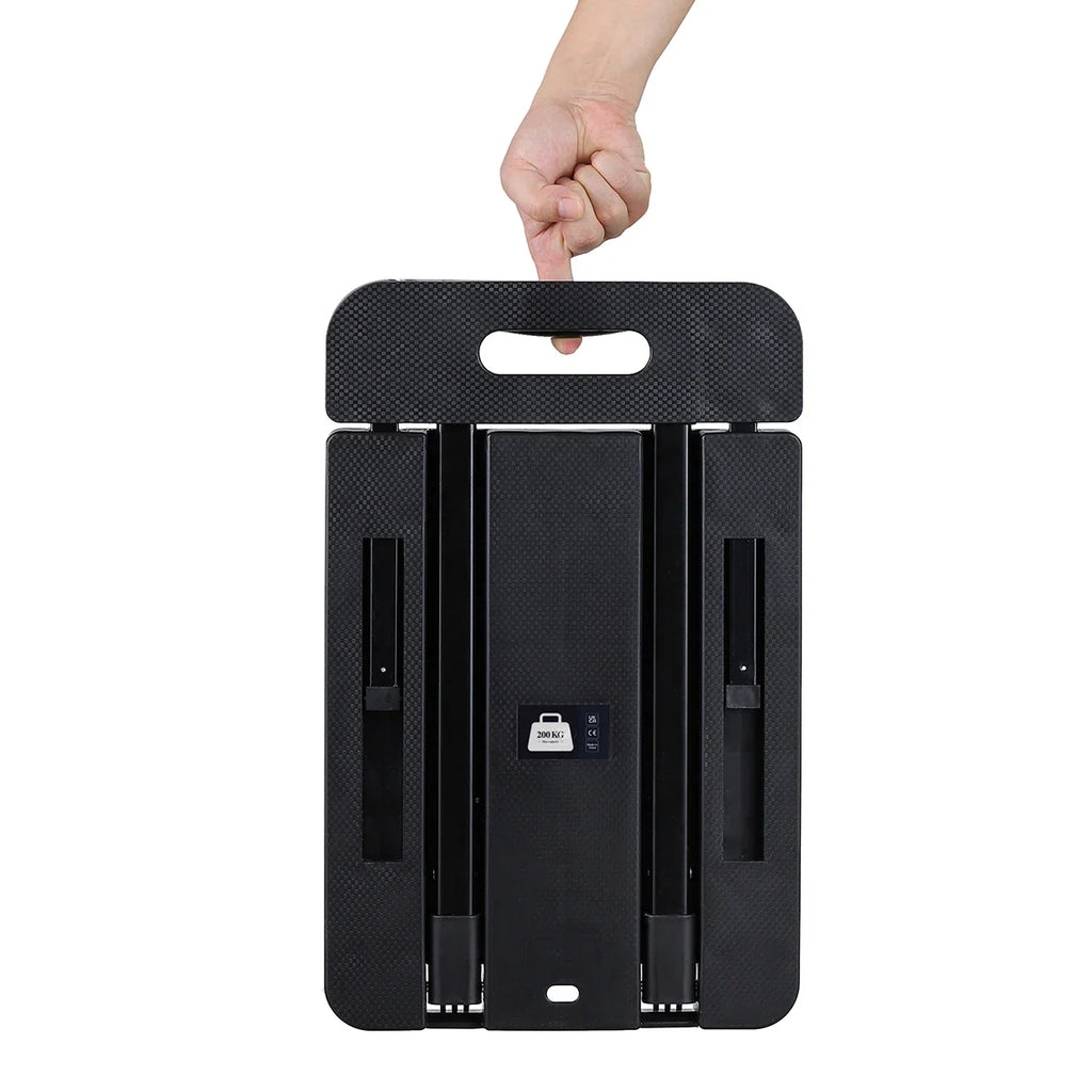 Folding Hand Truck 6 Wheel 200KG Capacity Heavy Duty Trolley Portable Telescopic Handle Cart Luggage Travel Moving Shopping Cart