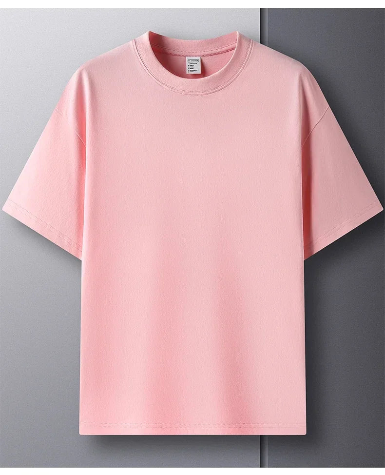 Men’s 100% Cotton Classic T-Shirt – Short Sleeve Crew Neck