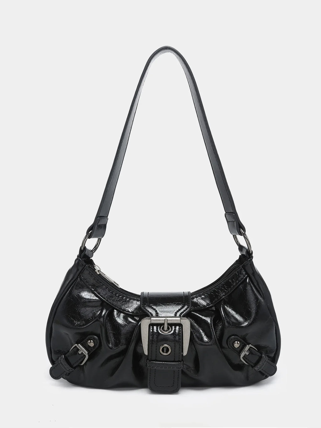 Hot Selling Maillard-Style Retro Small Bag Spicy Girl Y2K Wasteland-style Vintage Leather Shoulder Armpit Bag 2025