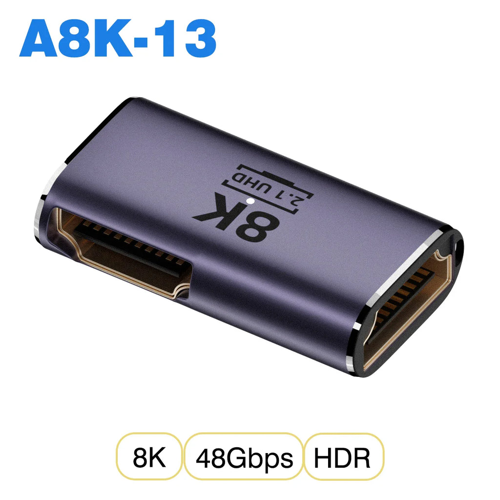 UGOURD HDMI2.1 Cable Adapter mini micro hdmi to HDMI 2.1 Converter 48Gpbs 8K60HZ 4K120HZ for HDTV Projector PS4 PS5 Laptop PC