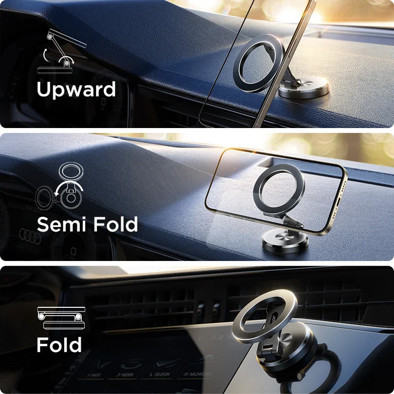 Joryoom Foldable Magnetic Car Phone Holder Mount Universal Strong Phone Mount For Car Samsung Huawei For iPhone 15 14 13 Pro Max
