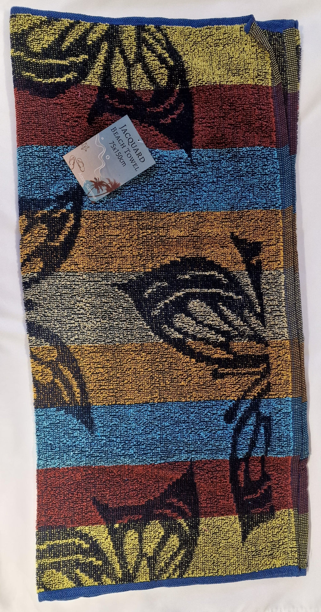T27 JAQUARD DESIGN BEACH TOWEL