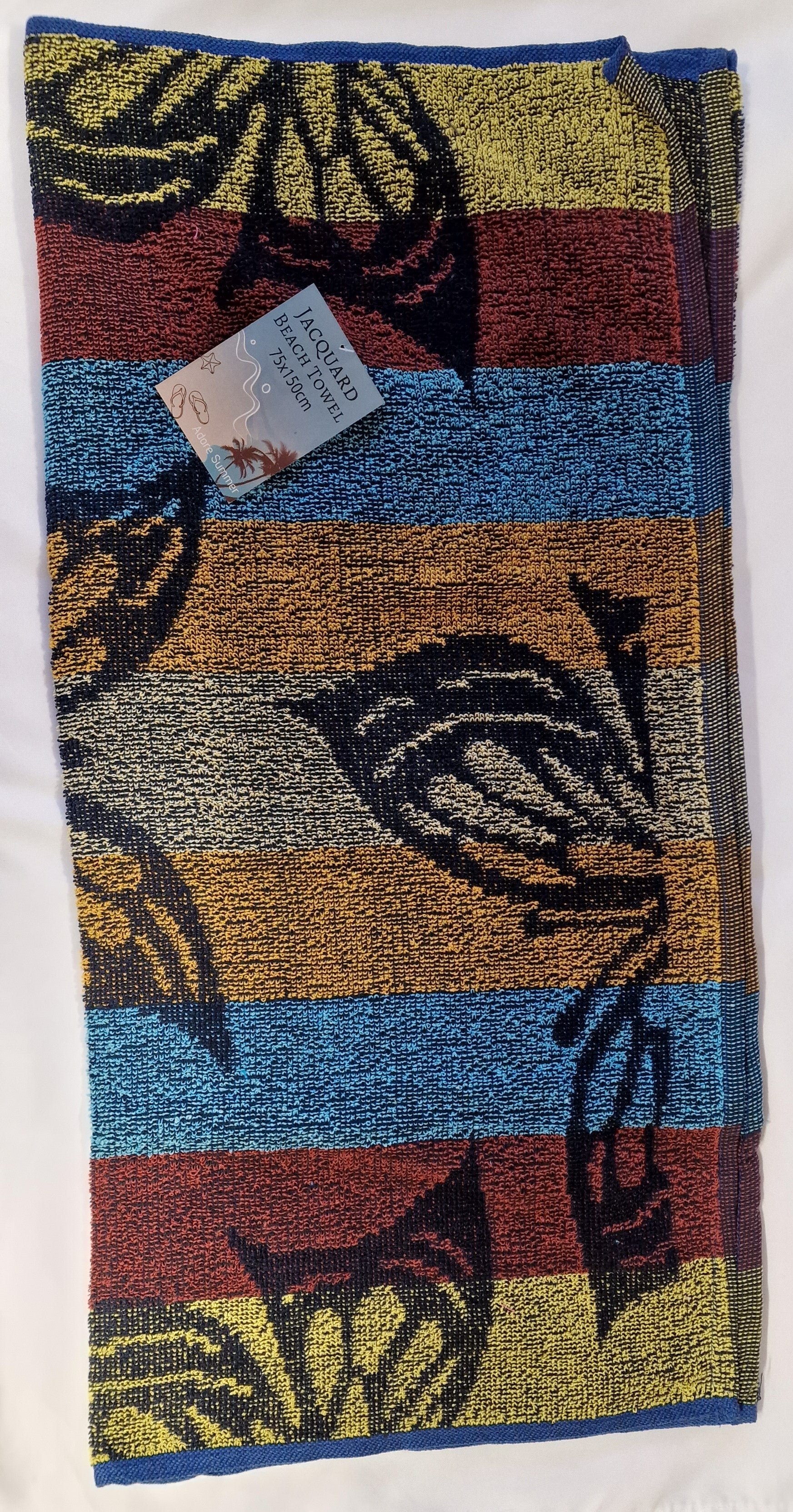 T27 JAQUARD DESIGN BEACH TOWEL