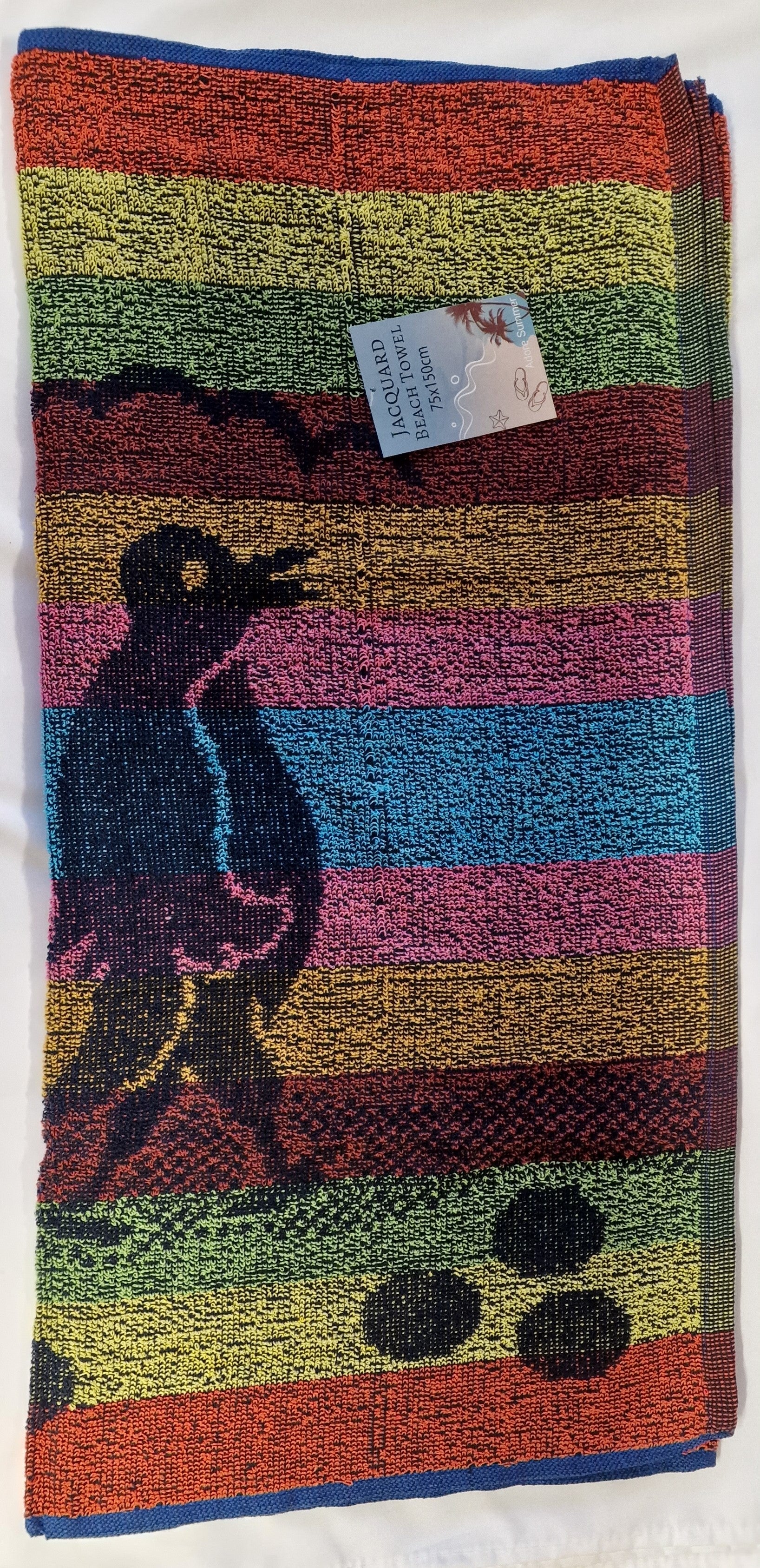 T27 JAQUARD DESIGN BEACH TOWEL