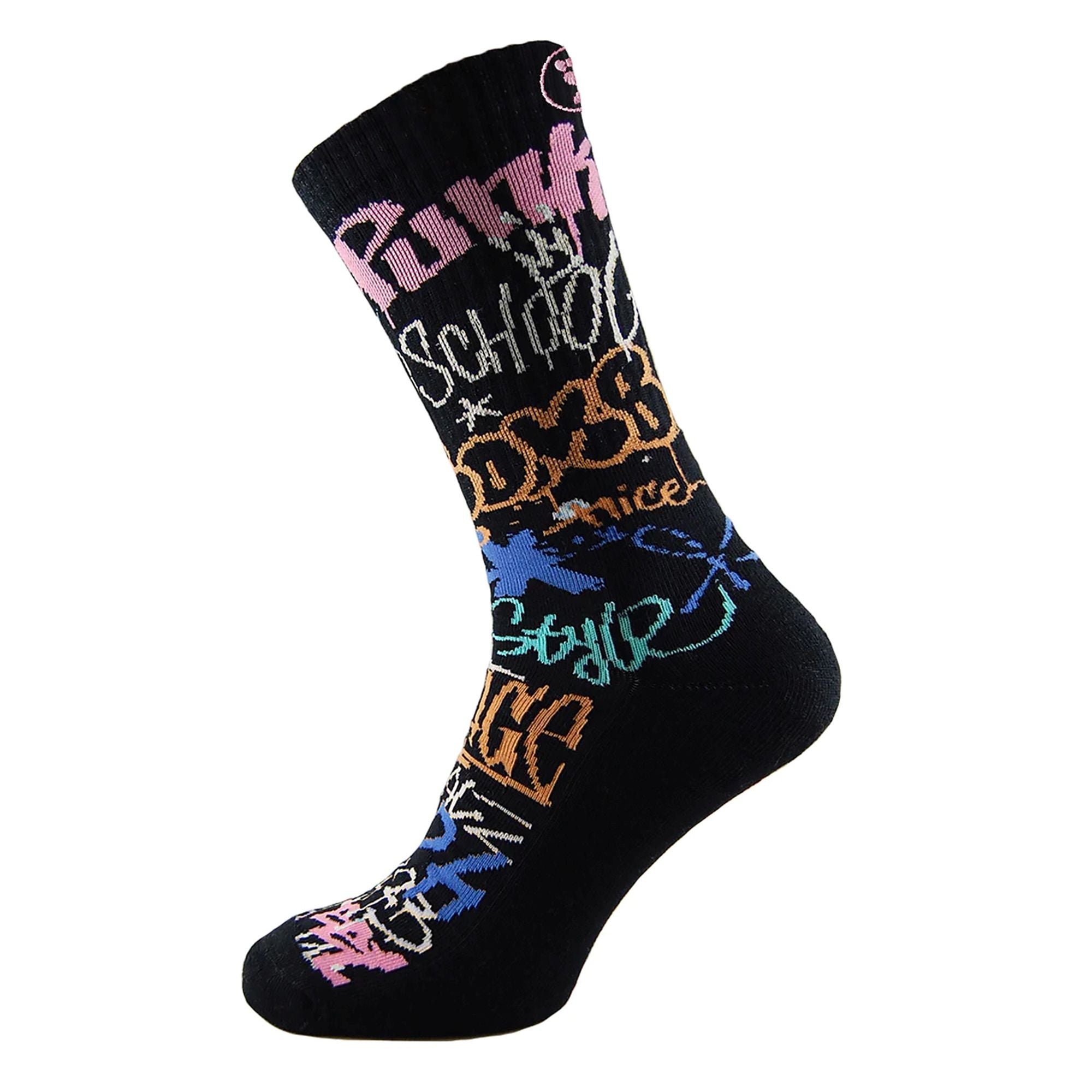 Mens Crew Socks with Street Graffiti