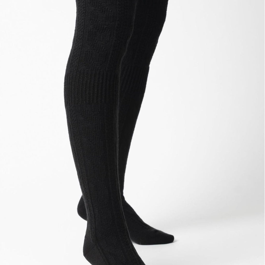 1 Pack Ladies Over The Knee Wool Socks (2 Sizes)