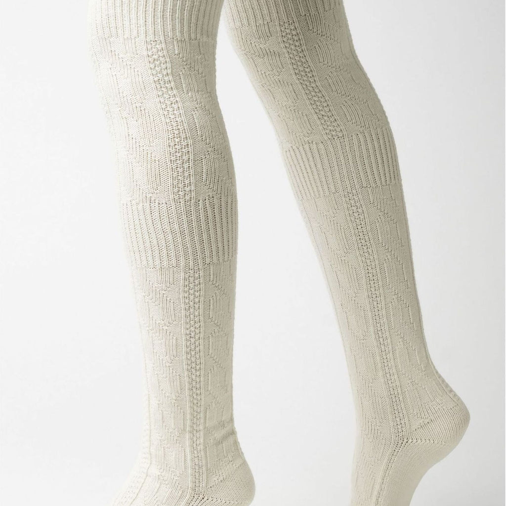 1 Pack Ladies Over The Knee Wool Socks (2 Sizes)