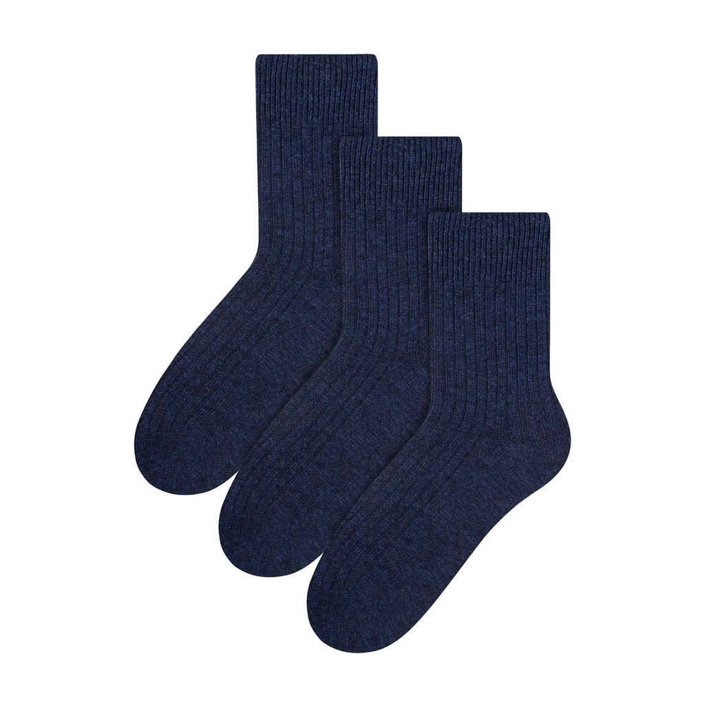3 Pack Mens Original Wool Dress Socks (2 Sizes)