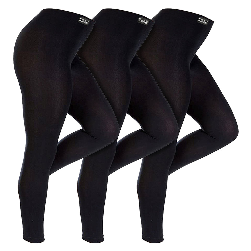 Kids 3 Pack Thermal Leggings with Brushed Inner