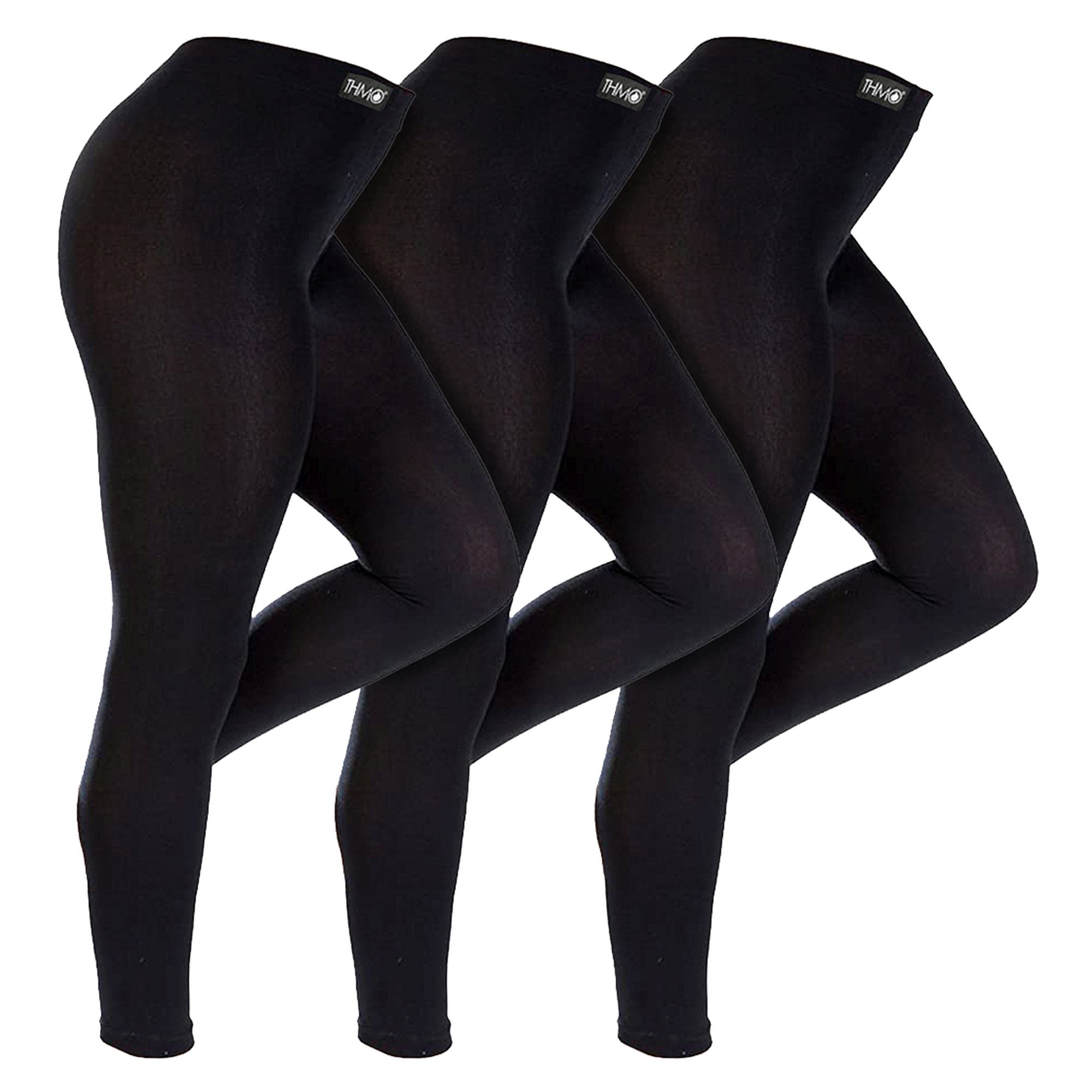 Kids 3 Pack Thermal Leggings with Brushed Inner