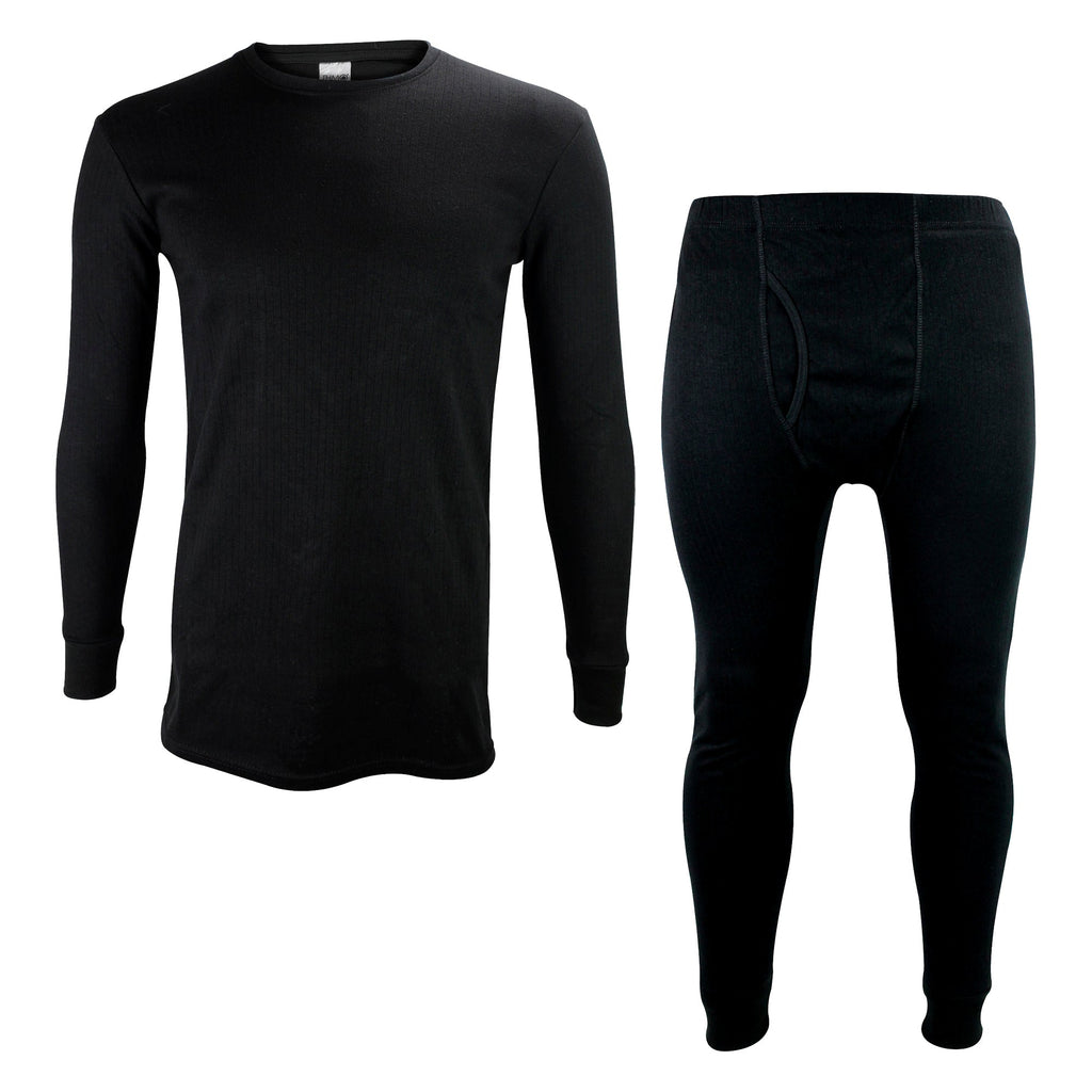 Kids Thermal Base Layer Set Fleece Top & Long Johns
