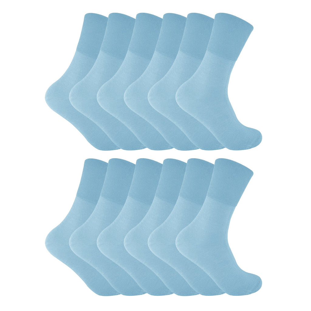 Ladies Thin Non Elastic Thermal Diabetic Socks (Multipack Options)