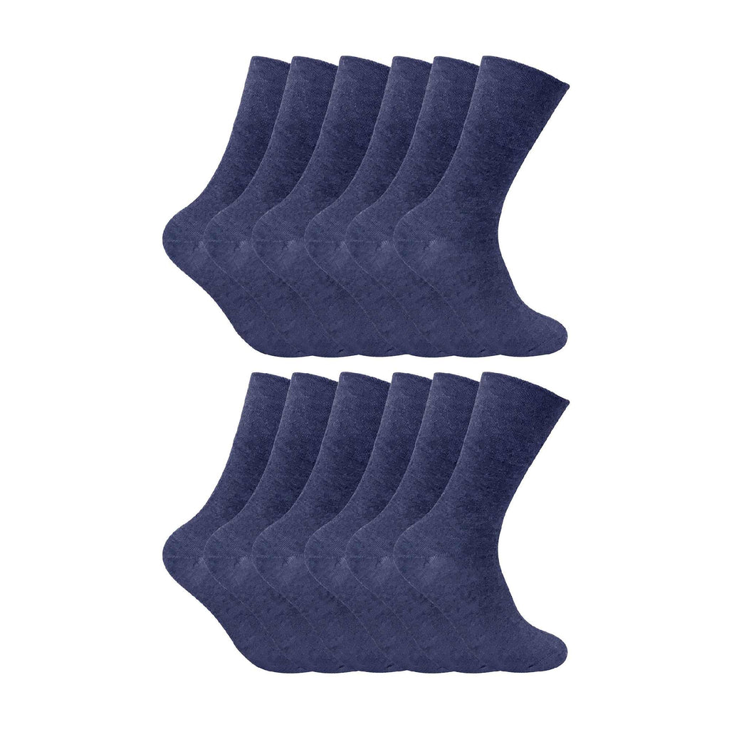 Mens Thin Non Elastic Thermal Diabetic Socks (Multipack Options)