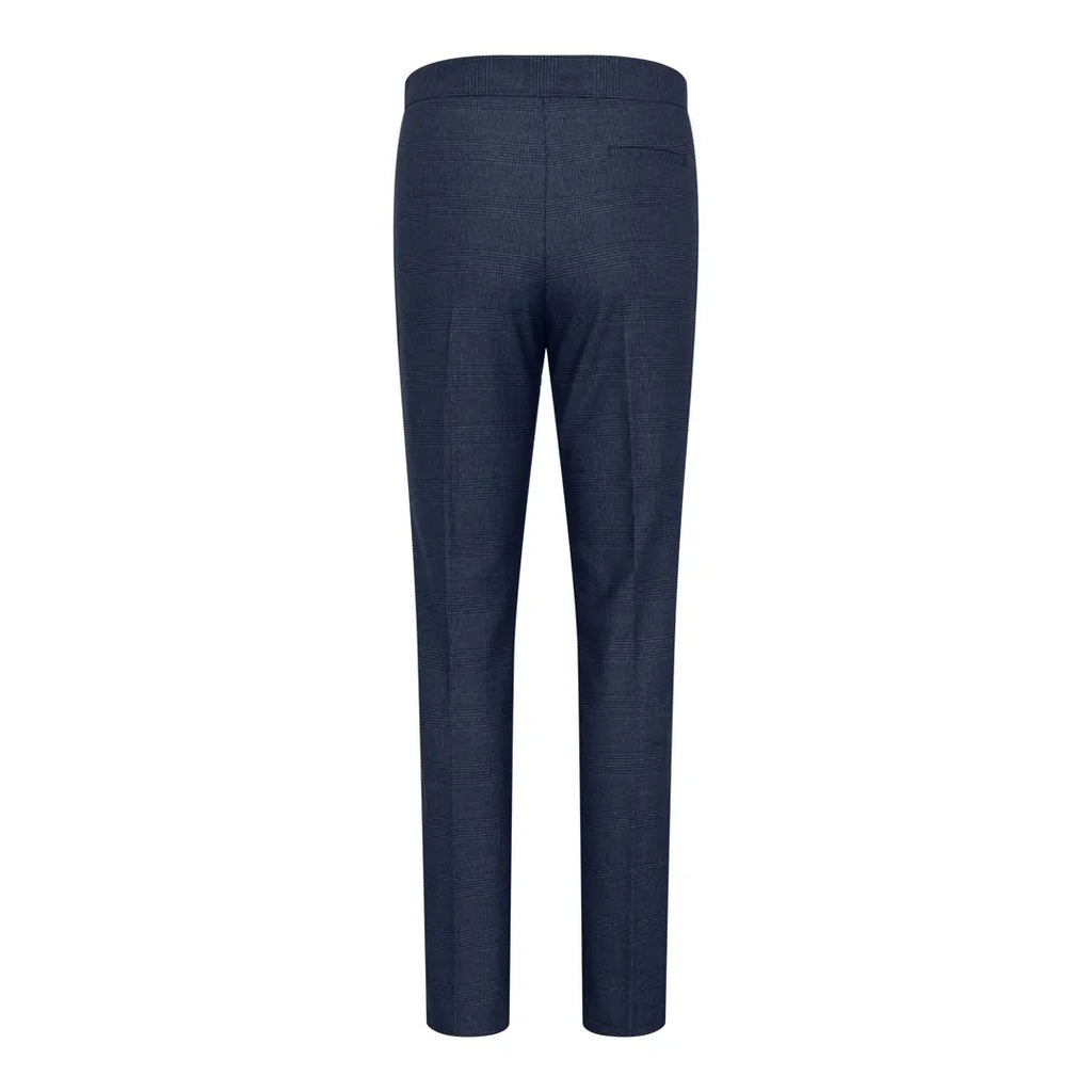 TPW52 - Women's Navy 3 Piece Prince Of Wales Check Suit