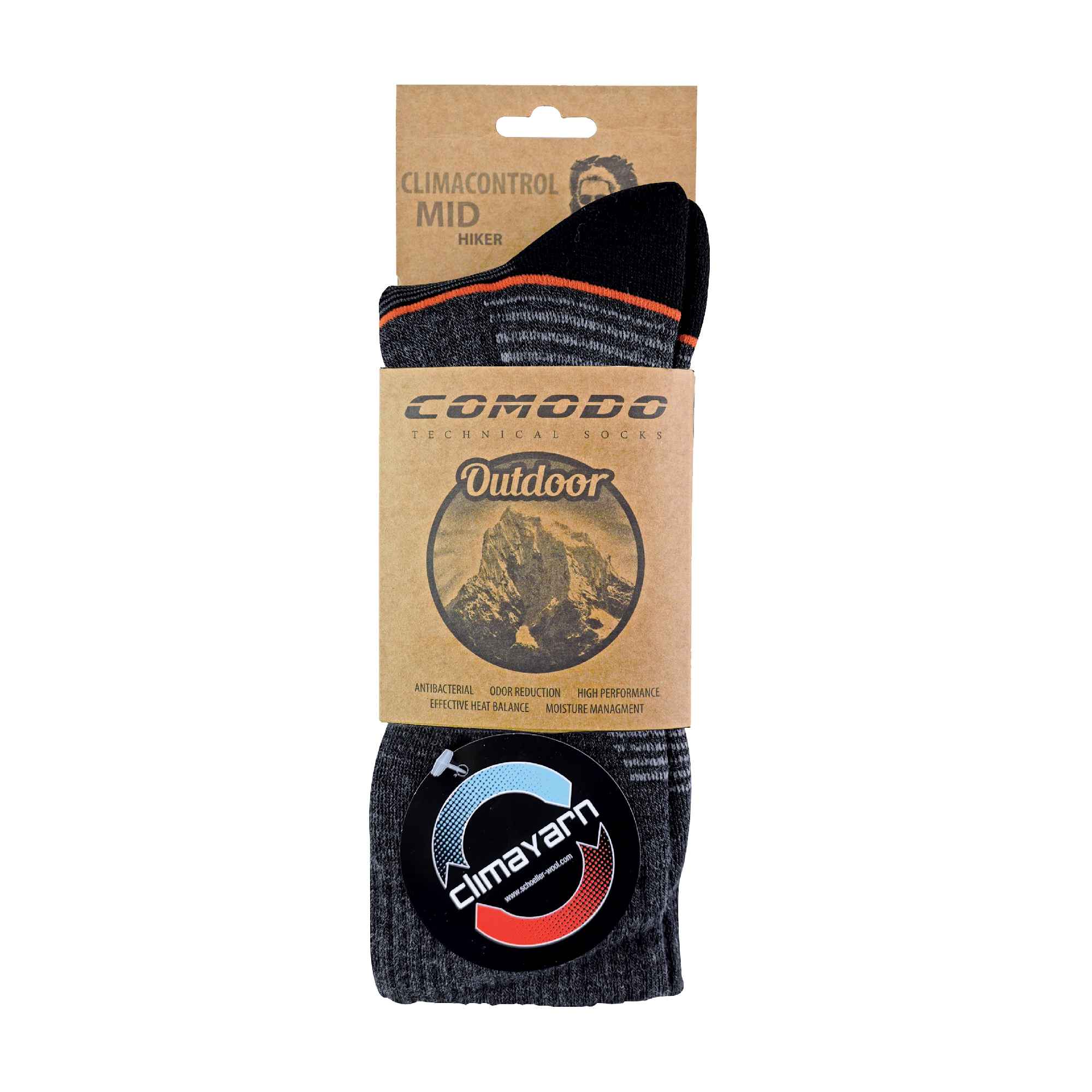 1 Pack Merino Wool Light Climacontrol Hiking Socks for Summer