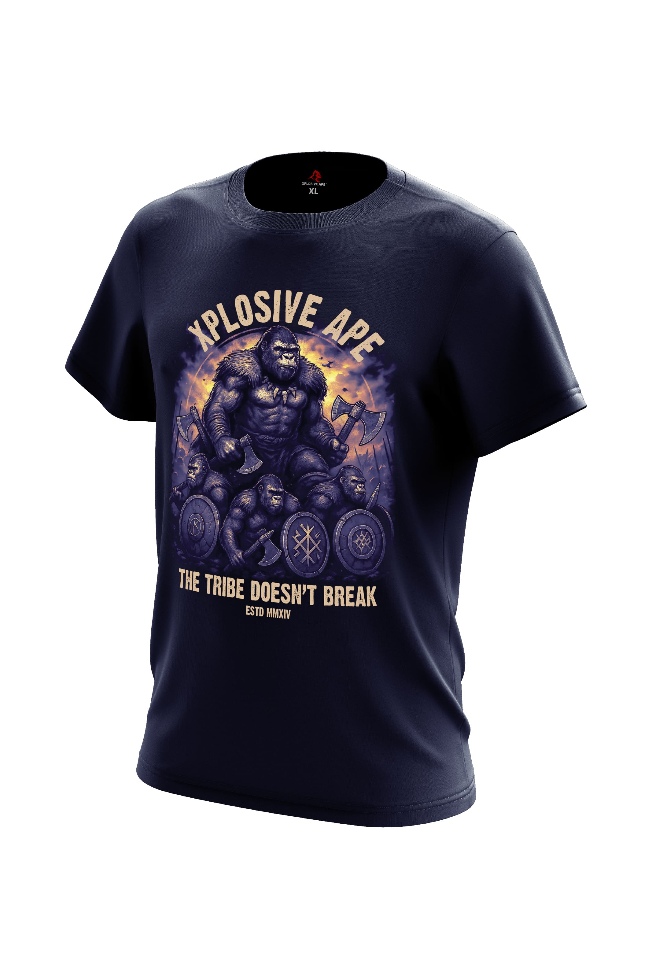 XAPE The Tribe Doesn't Break Tee - Navy