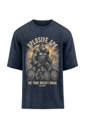 XAPE Tribe Doesn't Break Oversized Tee - Acid Wash Black