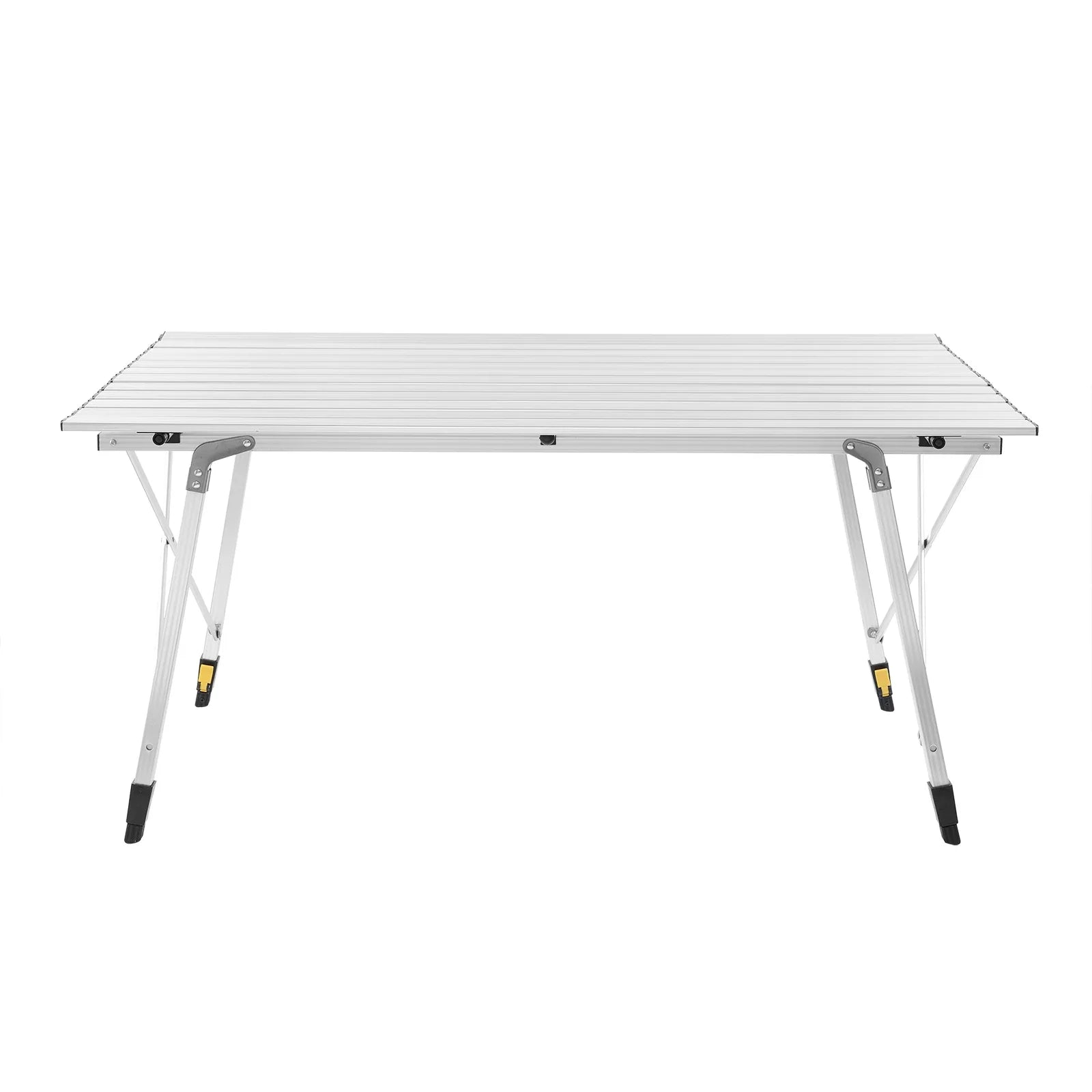 WOLTU Aluminum Folding Travel Camping Table with Carry Bag 120x68.5cm Adjustable Height Outdoor Garden Table for 4-6 People