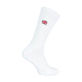 1 Pack Mens Novelty Union Jack Motif White Socks