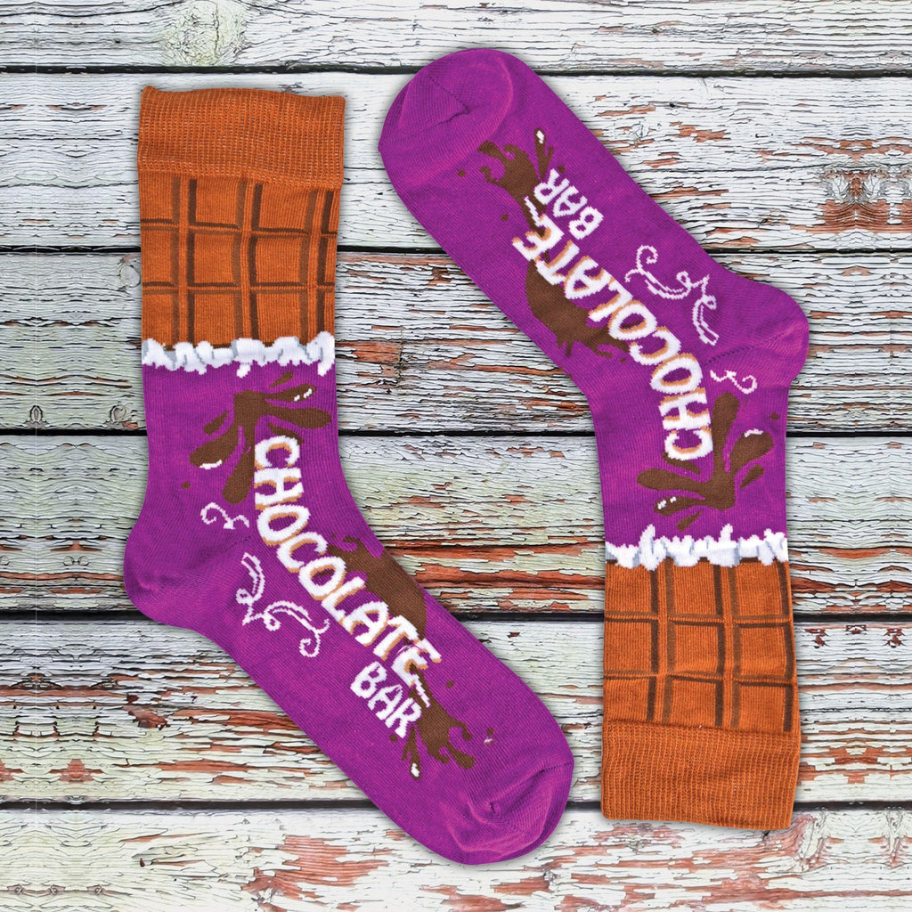1 Pack Mens Novelty Cotton Rich Chocolate Bar Socks in a Box
