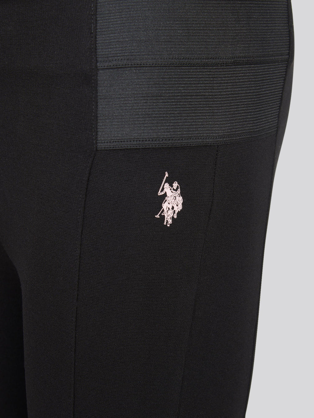 Girls Elastic Waistband Leggings Black