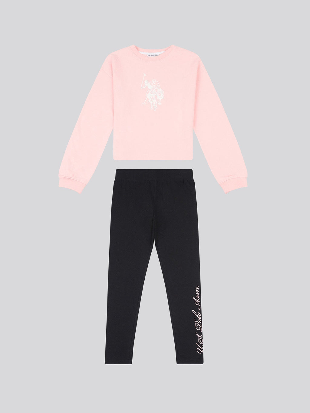 Girls Graphic Boxy Sweat & Legging Set Crystal Rose