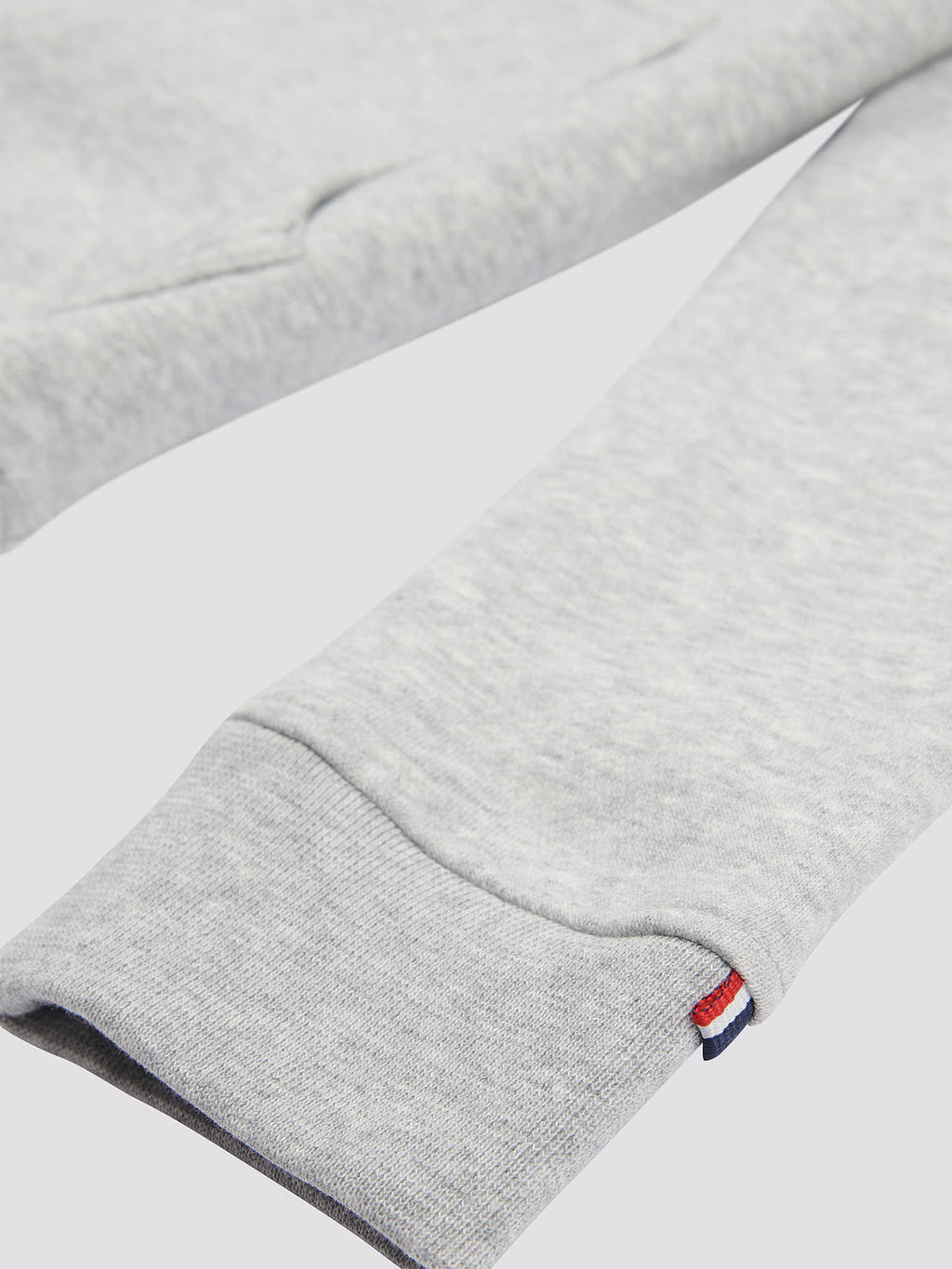 Boys Double Horsemen Brush Back Hoodie in Mid Grey Marl