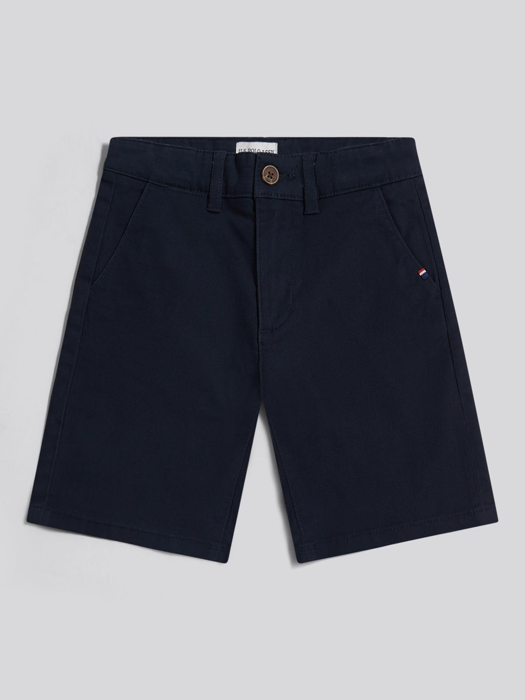 Boys Classic Chino Short Dark Sapphire Navy / Haute Red DHM