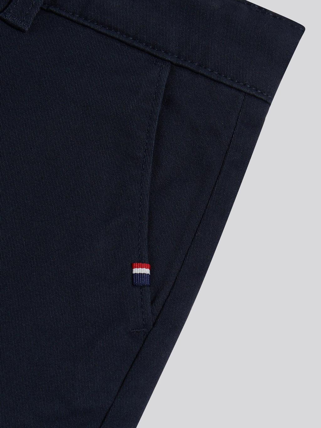 Boys Classic Chino Short Dark Sapphire Navy / Haute Red DHM