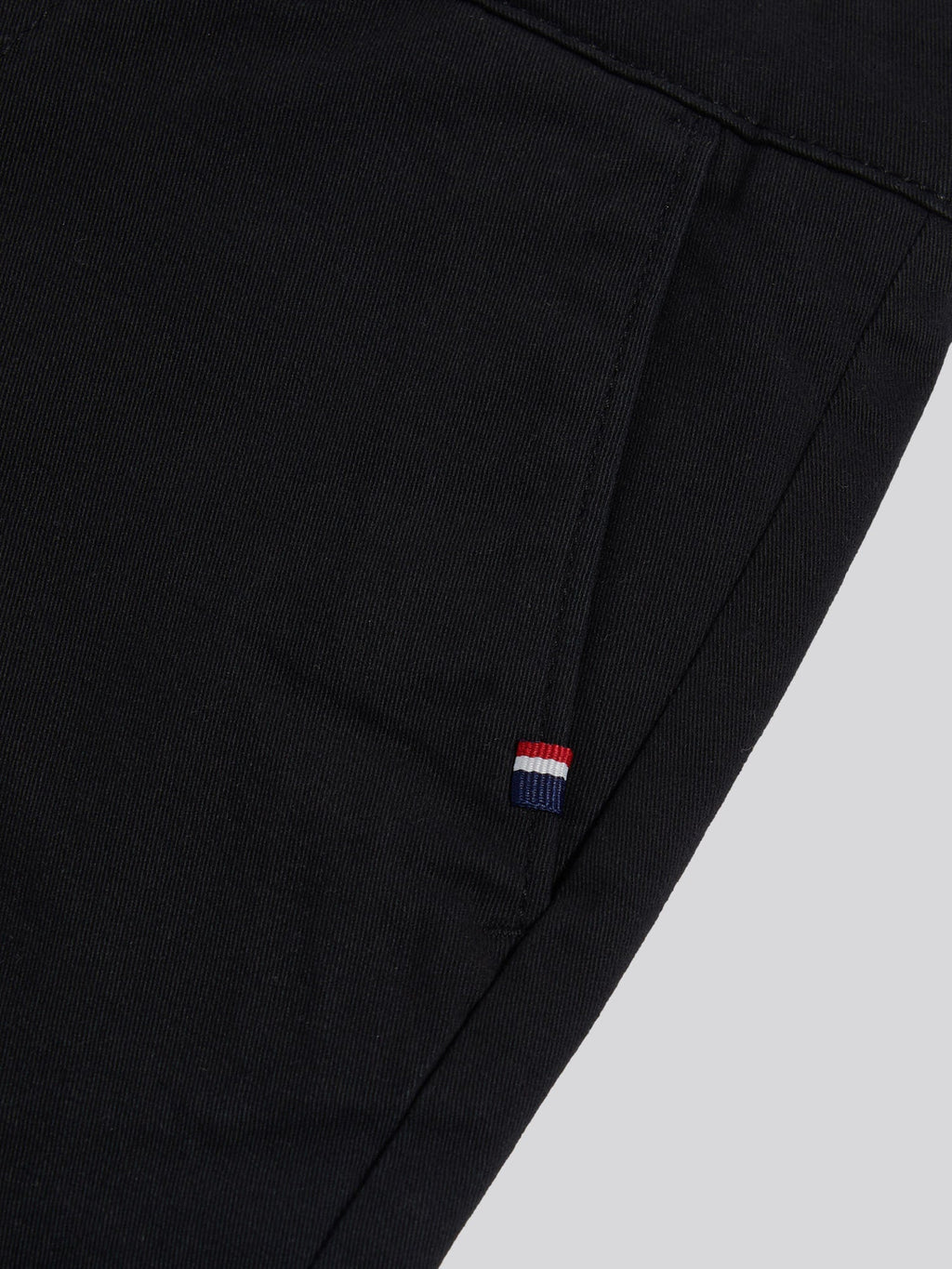 Boys Classic Chino Short Black Bright White DHM