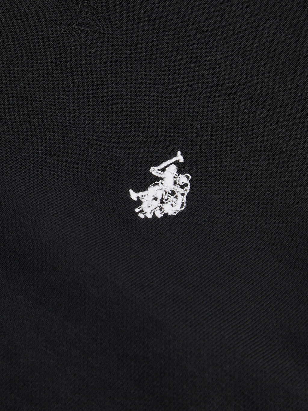 Boys Double Horsemen Crew in Black Bright White DHM
