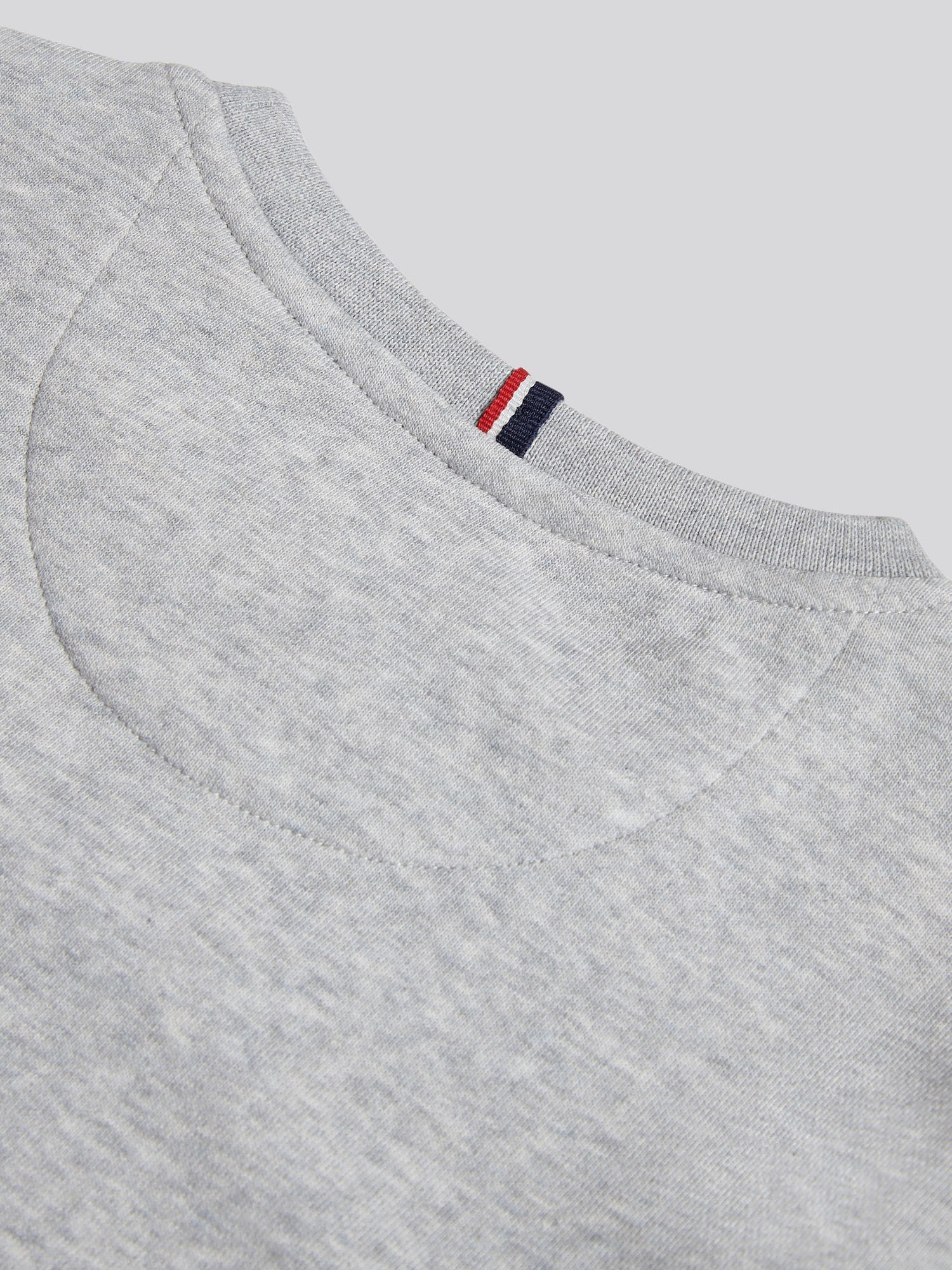 Boys Double Horsemen Crew in Mid Grey Marl