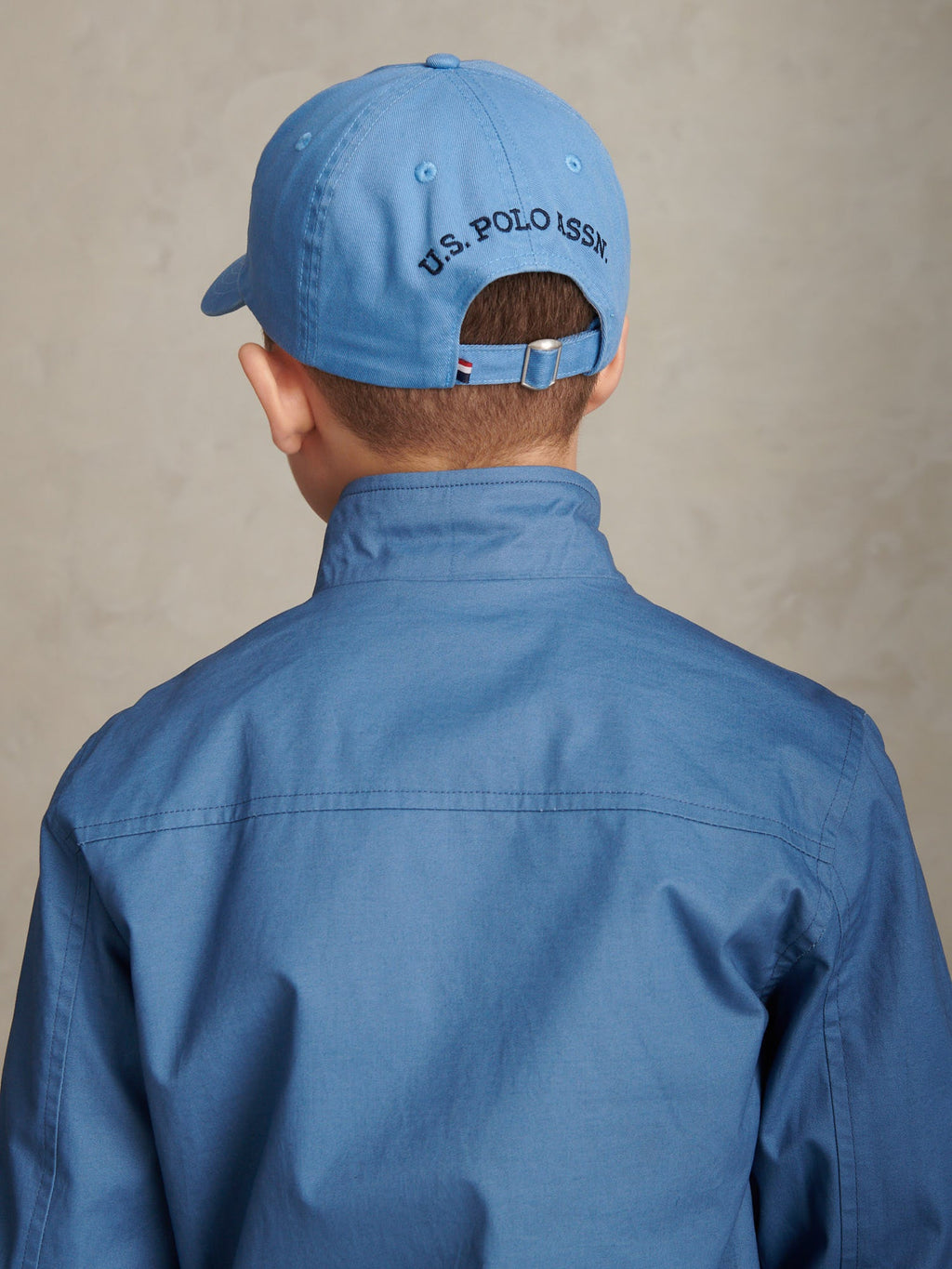 Boys Washed Outline Logo Cap Riviera