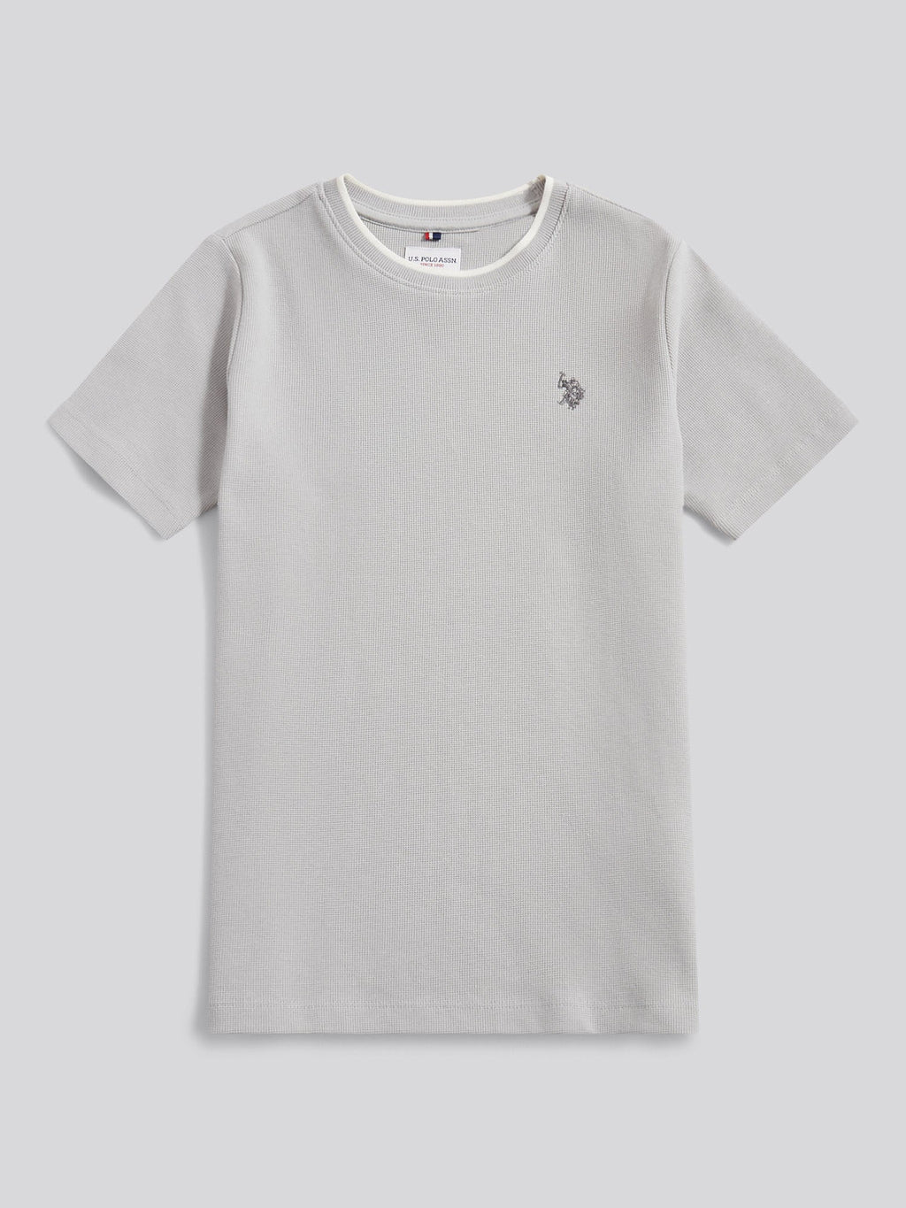 Boys Knit Texture T-Shirt in High Rise