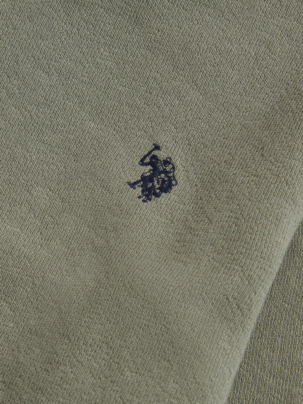 Boys Flat Pile Long Sleeve T-Shirt in Mulled Basil