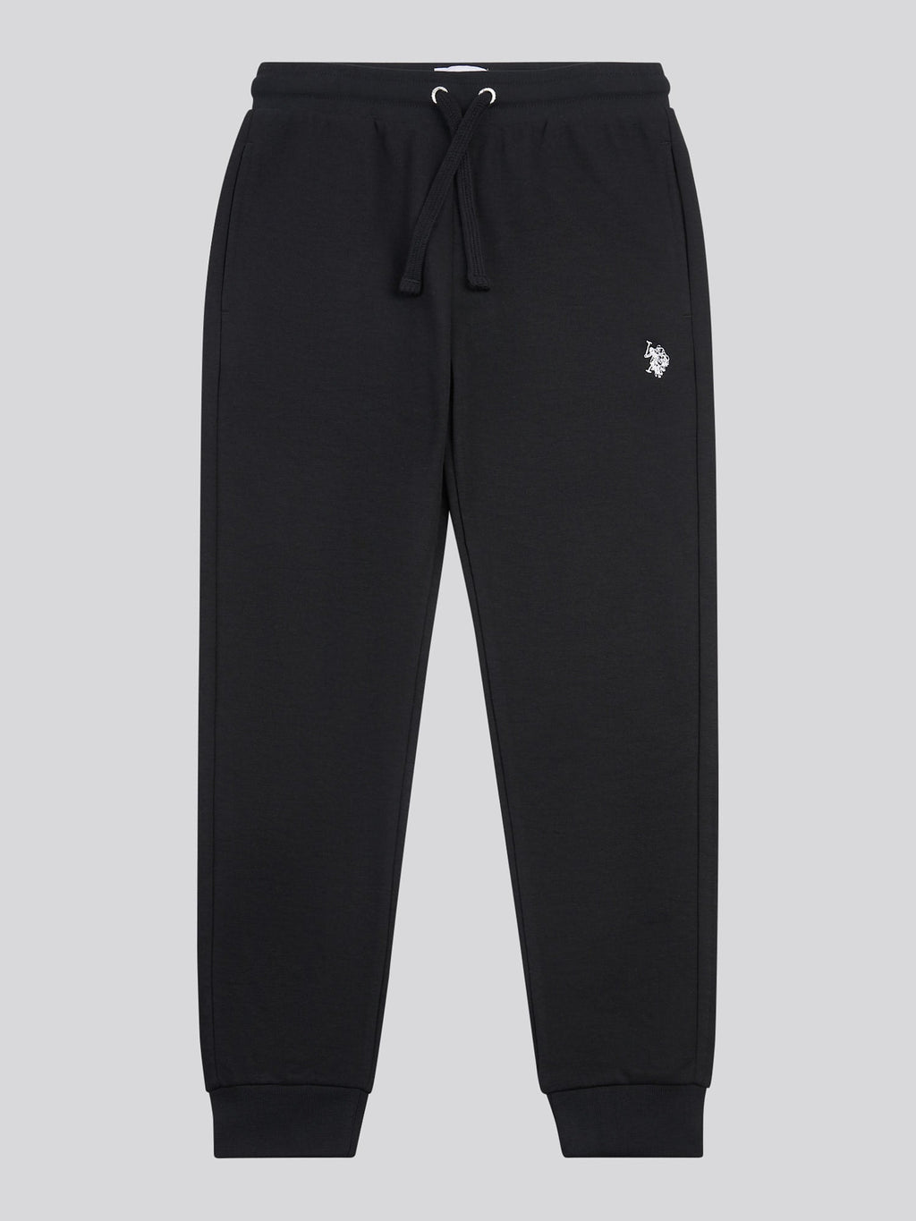 Boys Double Horsemen Loopback Jogger Black Bright White DHM