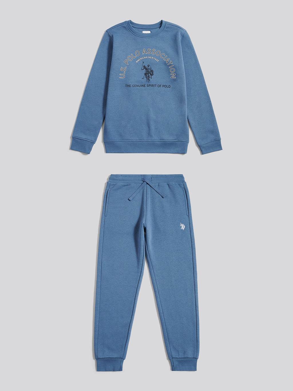 Boys Graphic Crew & Jogger Set in Blue Horizon