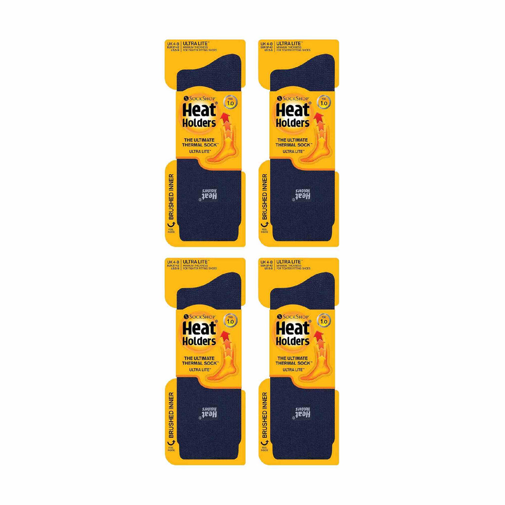 Ladies Ultra Lite Extra Thin 1.0 TOG Casual Thermal Socks (Multipack Options)