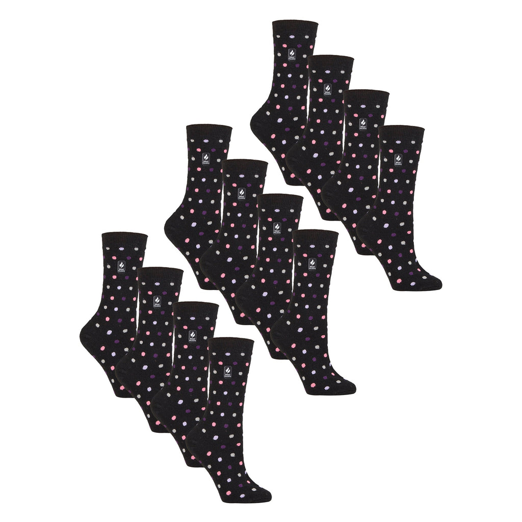 Ladies Ultra Lite Extra Thin 1.0 TOG Casual Thermal Socks (Multipack Options)