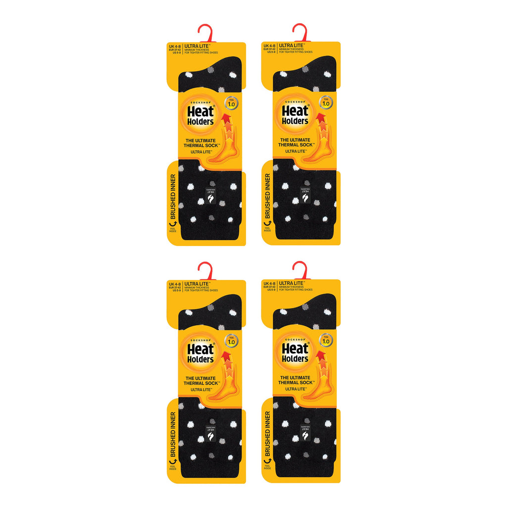 Ladies Ultra Lite Extra Thin 1.0 TOG Casual Thermal Socks (Multipack Options)
