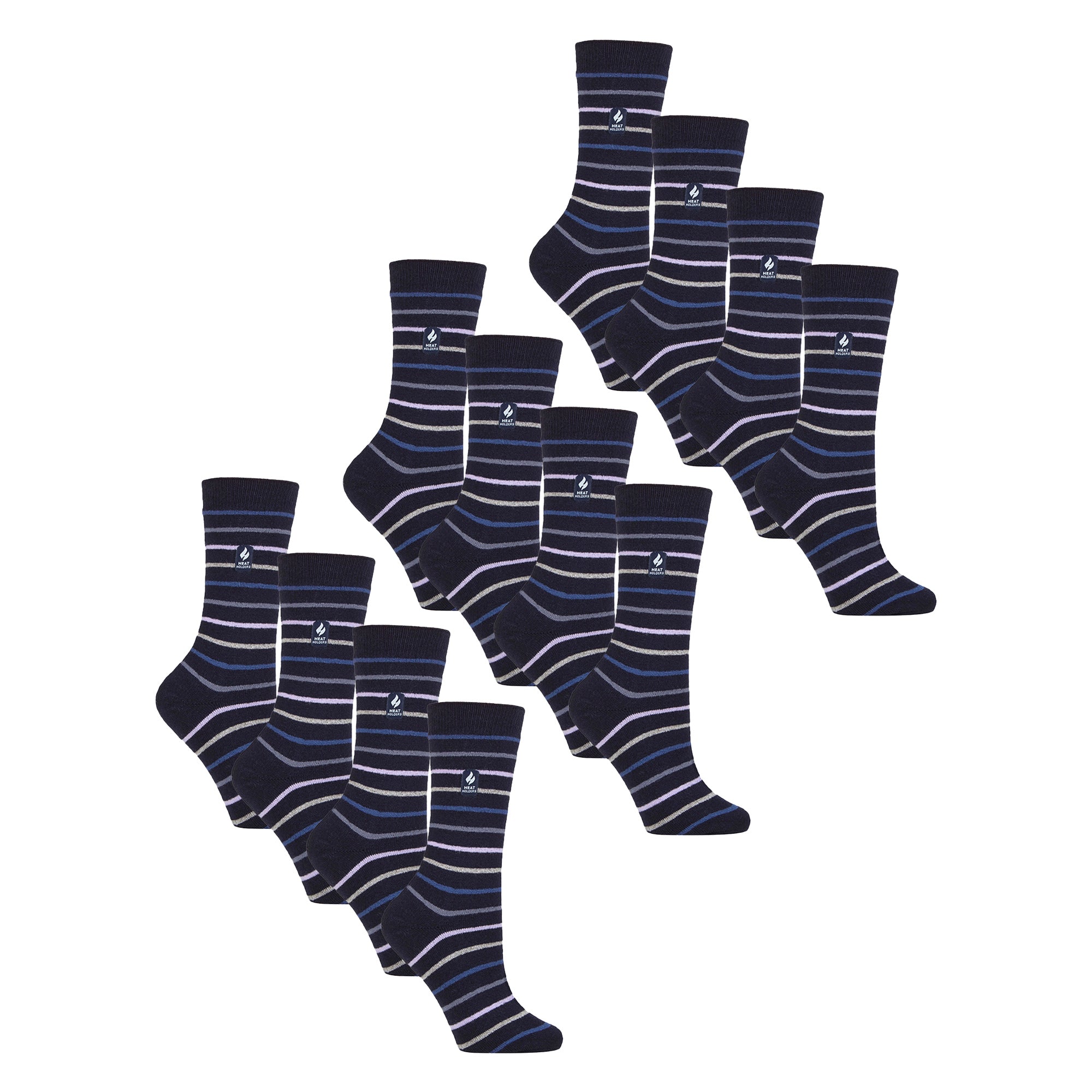 Ladies Ultra Lite Extra Thin 1.0 TOG Casual Thermal Socks (Multipack Options)