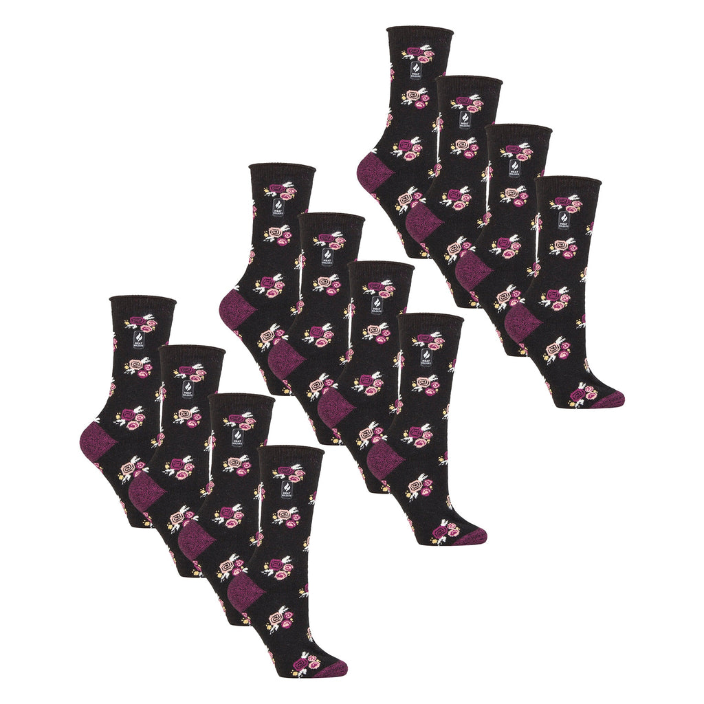 Ladies Ultra Lite Extra Thin 1.0 TOG Casual Thermal Socks (Multipack Options)